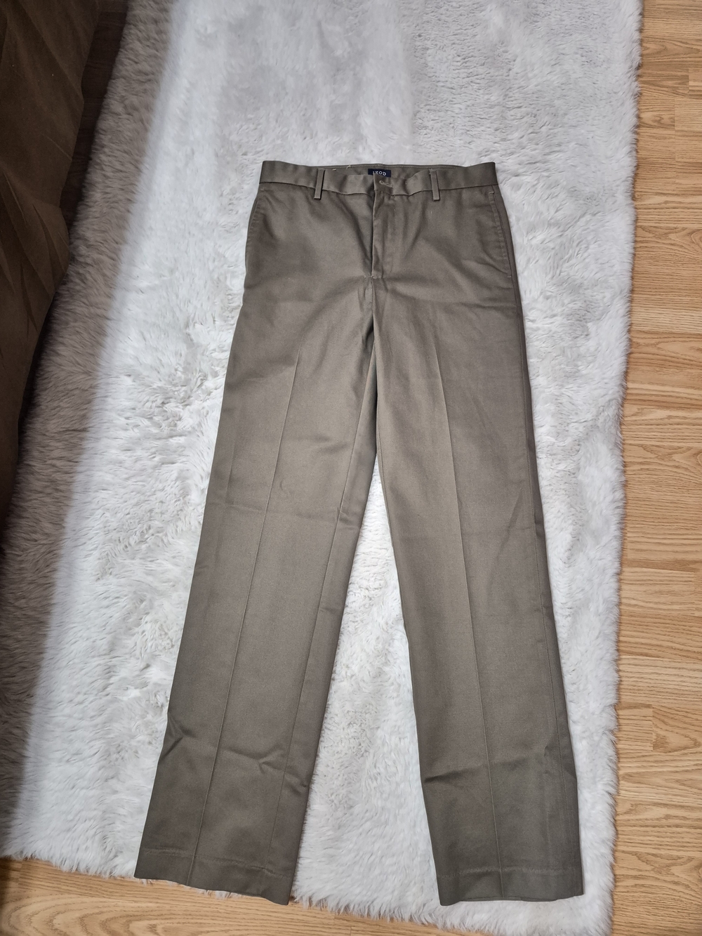 Men's Classic Izod Straight Dress Pants - Olive